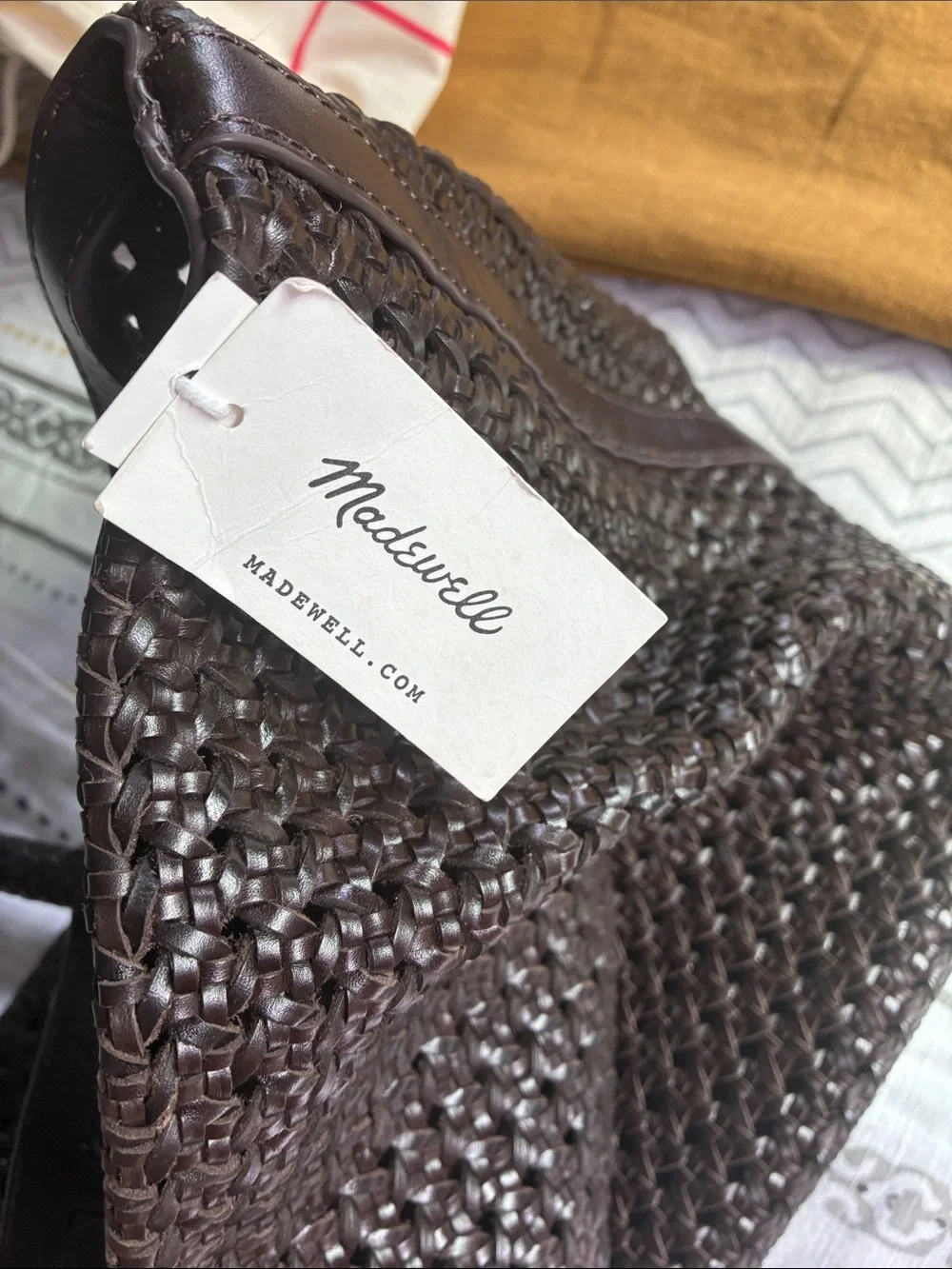 Madewell Open Woven Tote NWT